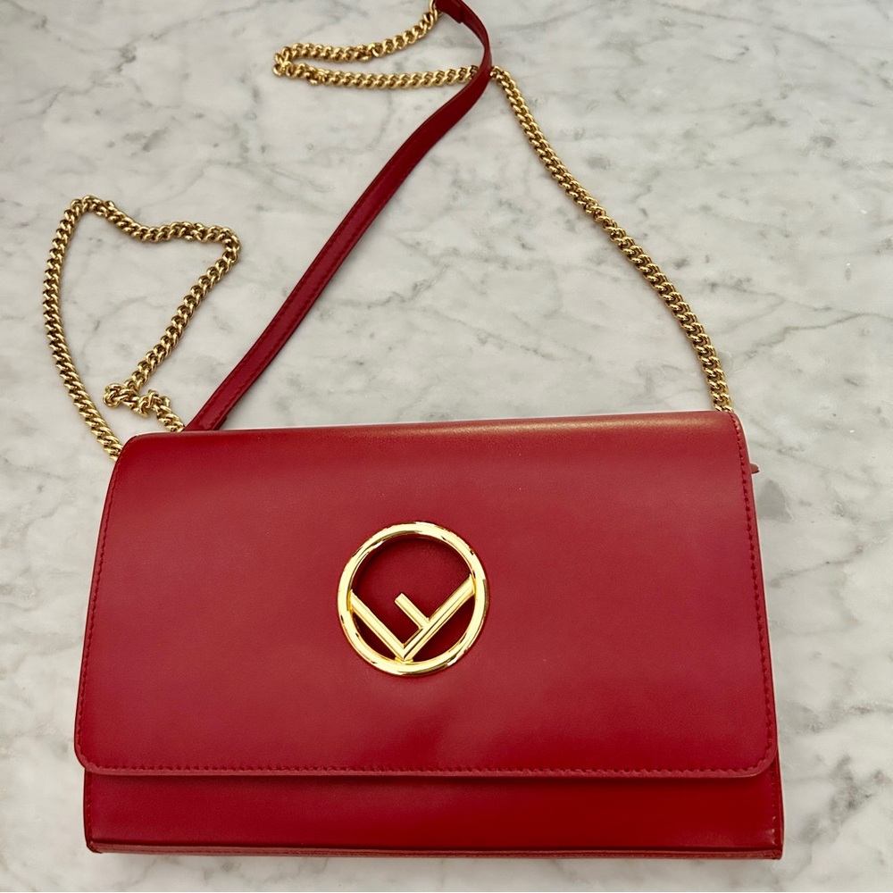 Fendi F Convertible Shoulder/Clutch/WOC